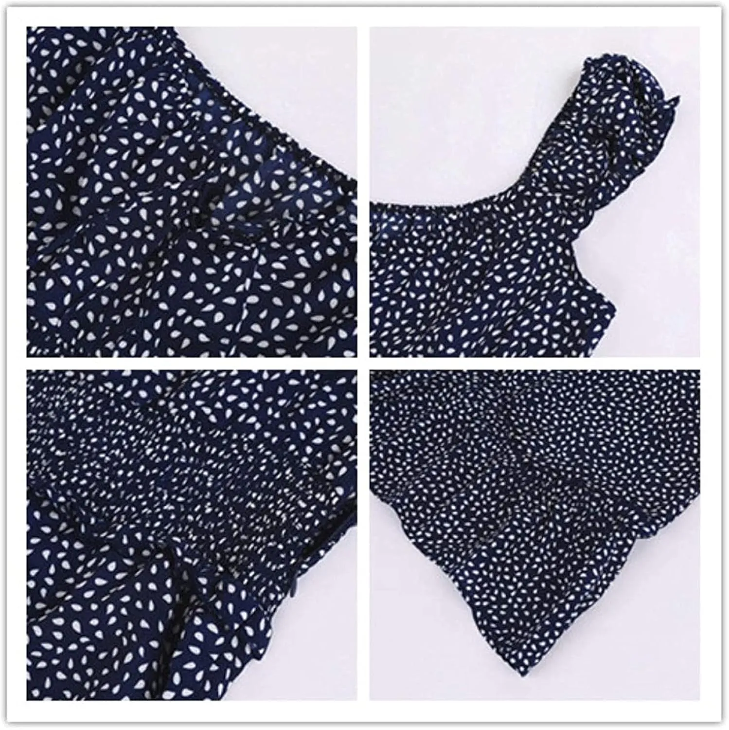 Cute Short Summer Dresses for Teens Sexy Ruffle Floral Sundresses Tie Front Pleated Boho Mini Smocked Dress