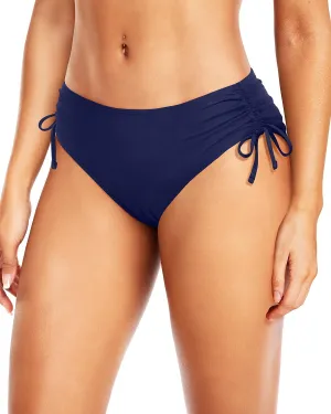 Daci Women Mid Waist Bikini Bottoms - Full Coverage Swim Bathing Suit Bottom Side Tied Swimsuit Bottoms