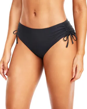 Daci Women Mid Waist Bikini Bottoms - Full Coverage Swim Bathing Suit Bottom Side Tied Swimsuit Bottoms