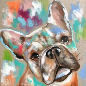 French Bulldog Luna -art print