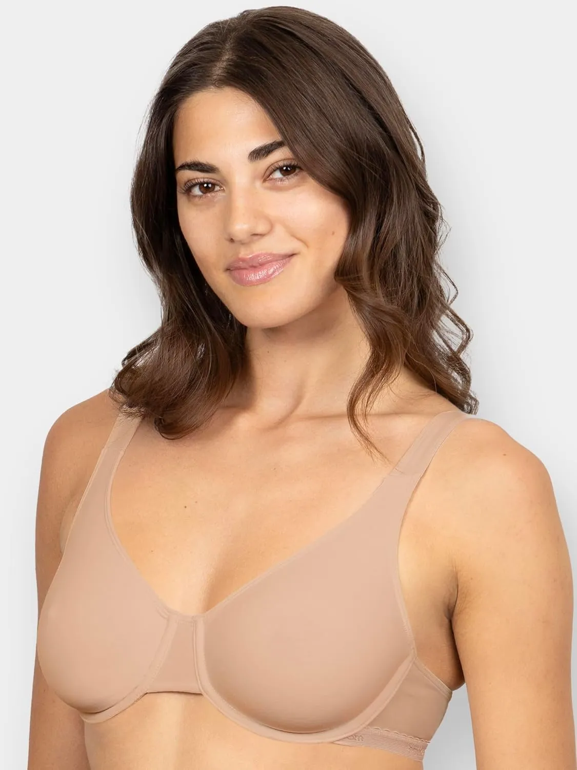 Fruit of the Loom Women's Unlined Underwire Bra - Cotton & Spandex Blend for Natural Shape and Flexibility