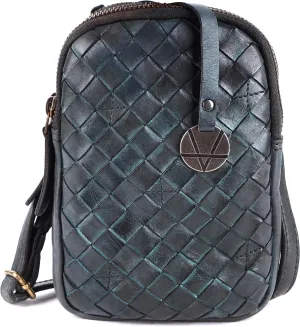 Genuine Leather Small Leather Crossbody Bags For Women Cell Phone Purse With Adjustable & Detachable Strap