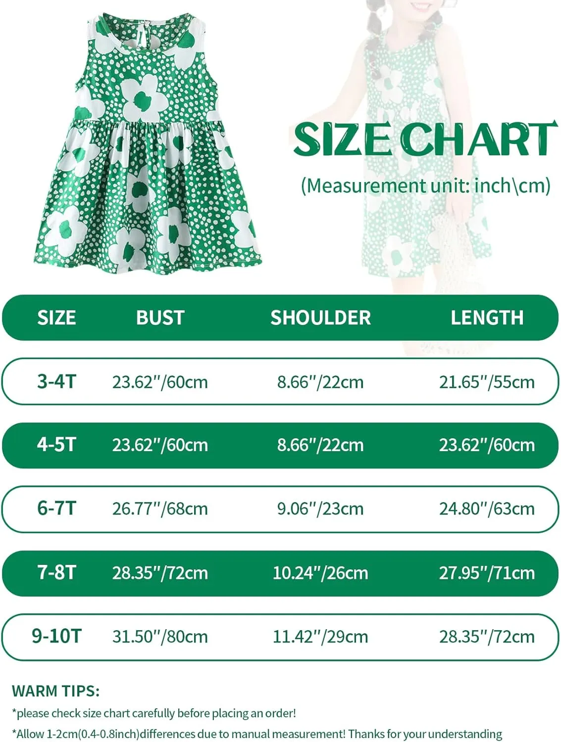 Gihuo Girls Floral Print Summer Dress Sleeveless Beach Sundress Toddler Casual Playwear Ruffle Hawaiian Dresses