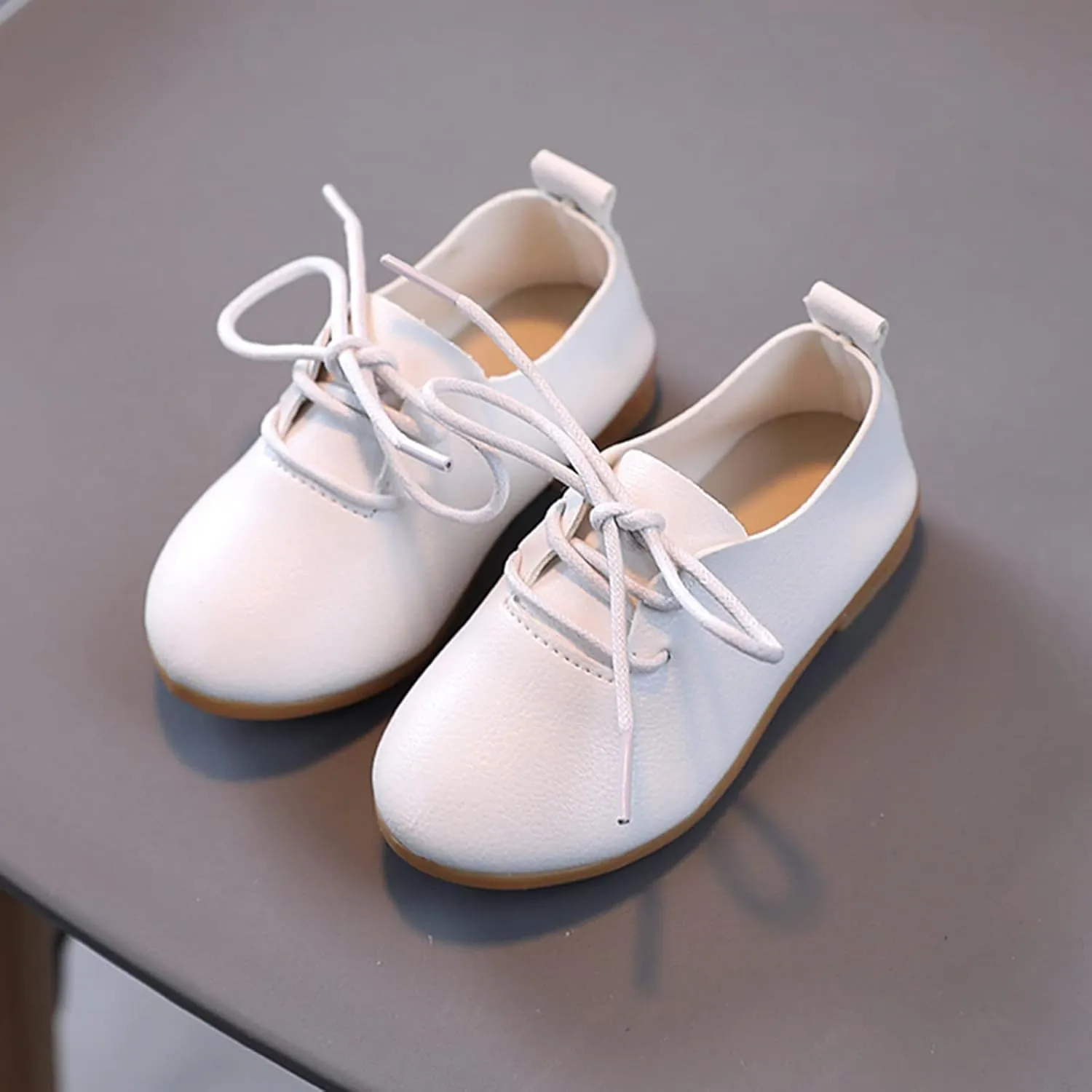 Girls and Toddler Classic Lace Up School Uniform Comfort Oxford Dress Shoes Loafer Flat (Little Kid/Big Baby Shoes
