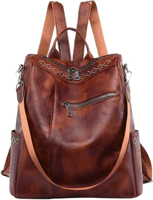 Girls Fashion Mini Backpack Purse Adjustable Shoulder Belt Zipper Backpacks Outdoor Travel Slim Laptop Backpack