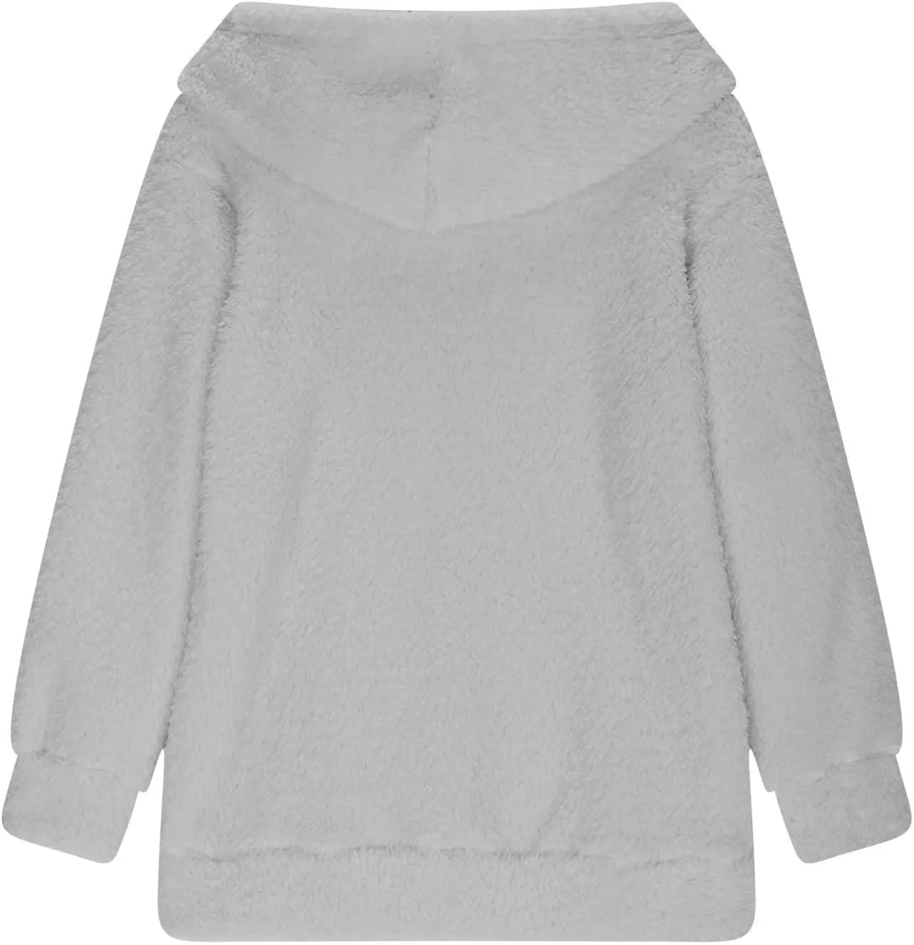 Girls Sherpa Fuzzy Hoodies Fall Winter Soft Comfy Fleece Sweatshirt Long Sleeve Solid Color Pullover Tops with Pocket