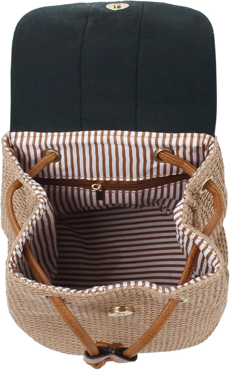 Goclothod Women Vintage Backpack Bohemian Rucksack Drawstring Shoulder Bag Casual Daypack