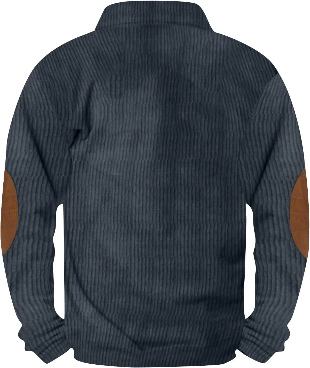 GOFULY Men'S Corduroy Sweatshirt Stand Collar Henley Quarter Button Pullover Long Sleeve Quilted Jacket Big And Tall Outfits