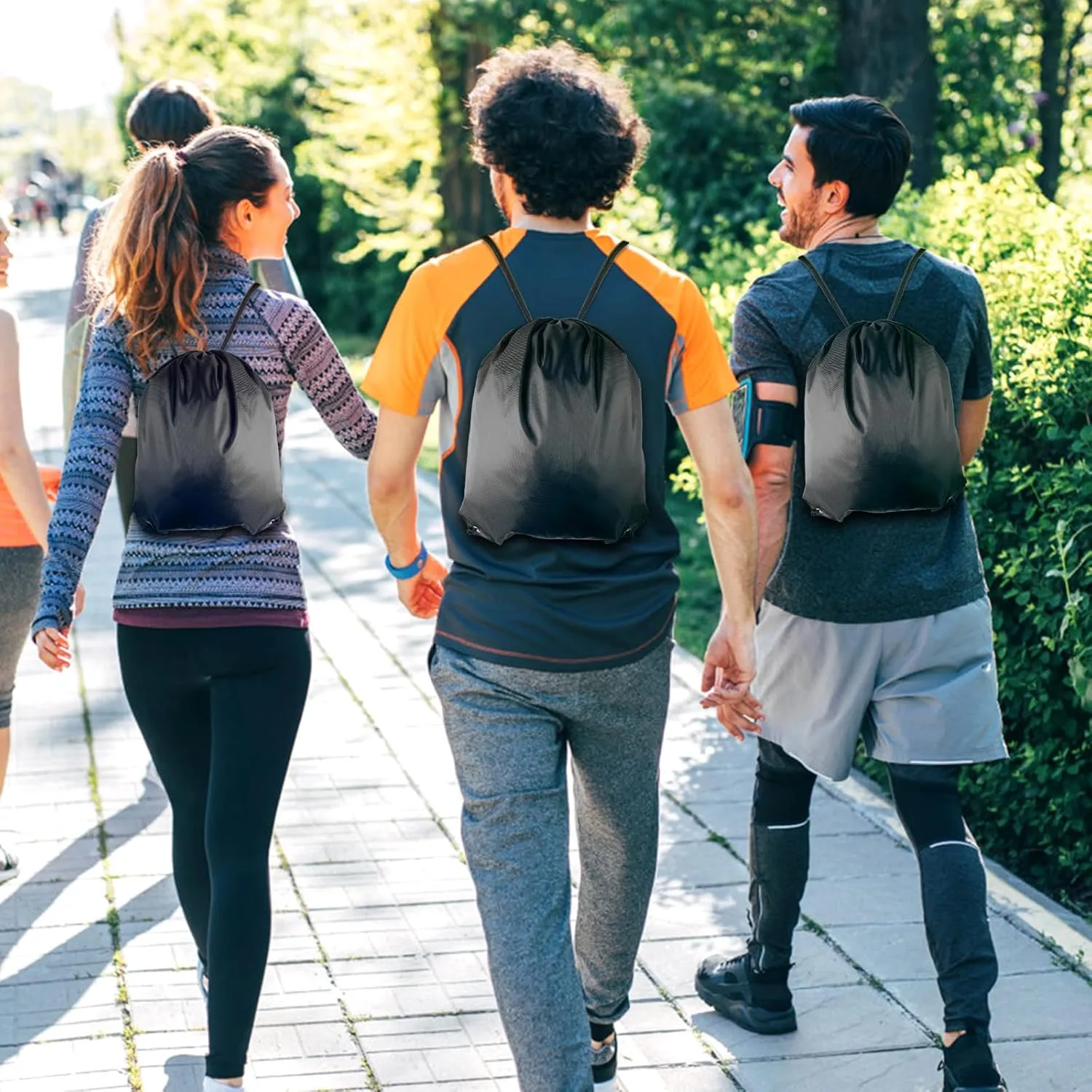 GoodtoU Drawstring Backpacks, Bags Bulk Nylon Backpack Draw String Back Bag Cinch Sack Gym Bag for Sport, Traveling, Team (20 Colors, 20Pcs)