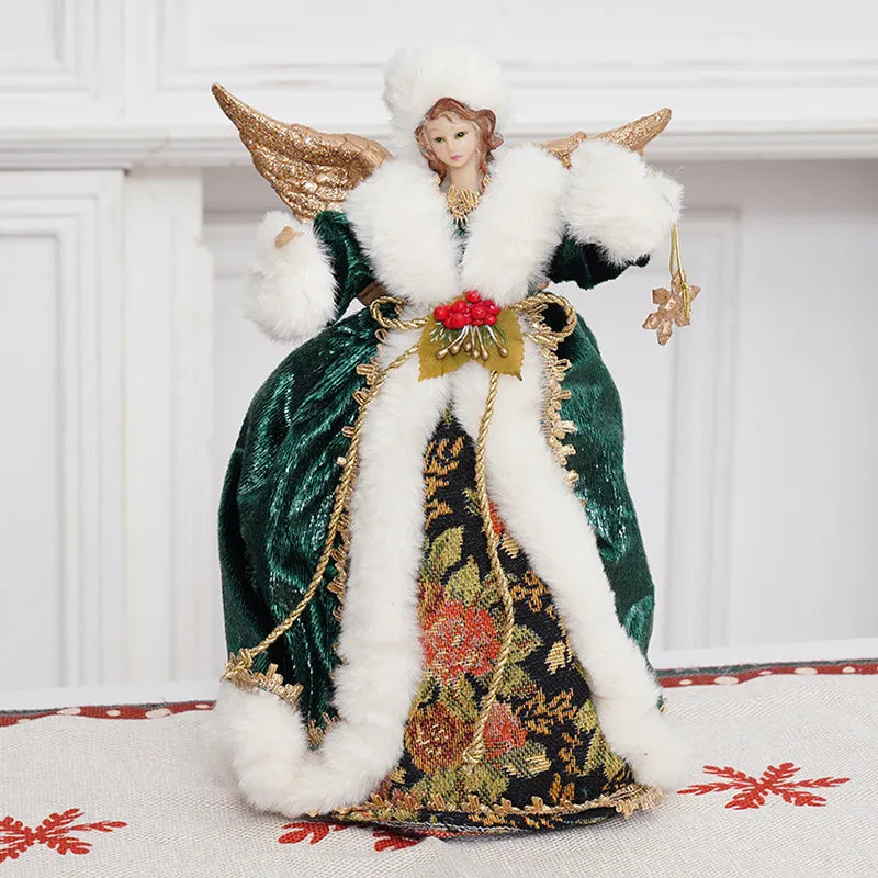 Green Queen Doll Ornaments Christmas Decor Supplies A6365423 6365422 6365421
