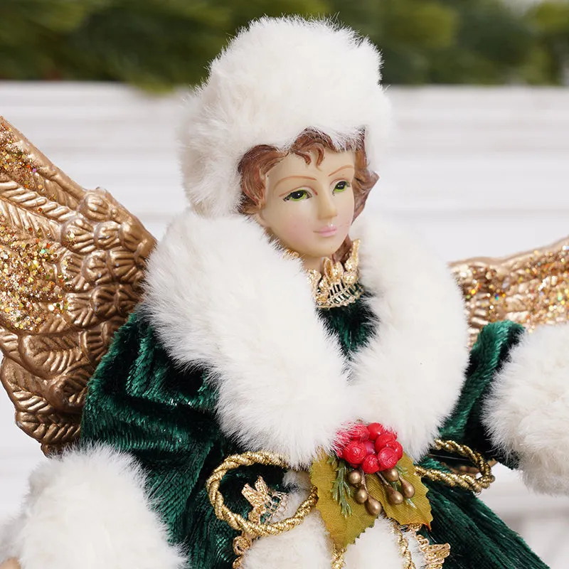 Green Queen Doll Ornaments Christmas Decor Supplies A6365423 6365422 6365421