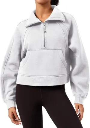 GYM RAINBOW Womens Oversized Zip Up Hoodie Cropped Hooded Sweatshirts Pullover Sweaters Full Zip Fleece Jacket