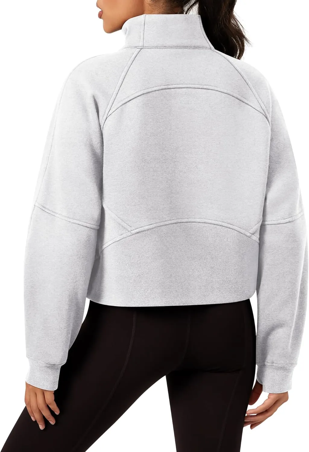 GYM RAINBOW Womens Oversized Zip Up Hoodie Cropped Hooded Sweatshirts Pullover Sweaters Full Zip Fleece Jacket