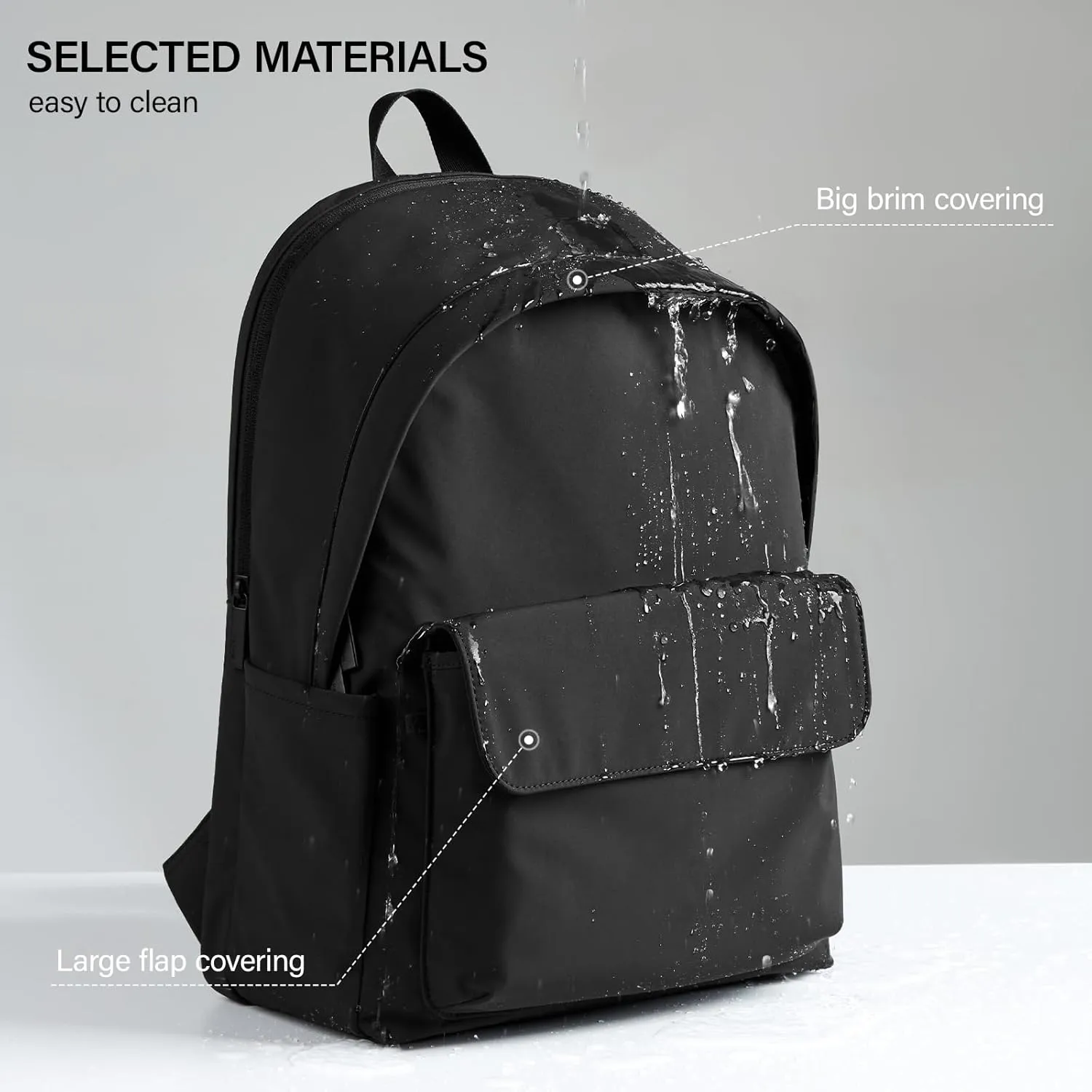 Hanke Casual Backpacks Travel Backpack for Women & Men, Lightweight Carry On Backpack for Work, Hiking wiht Unique Comfort Design (Iris Black)
