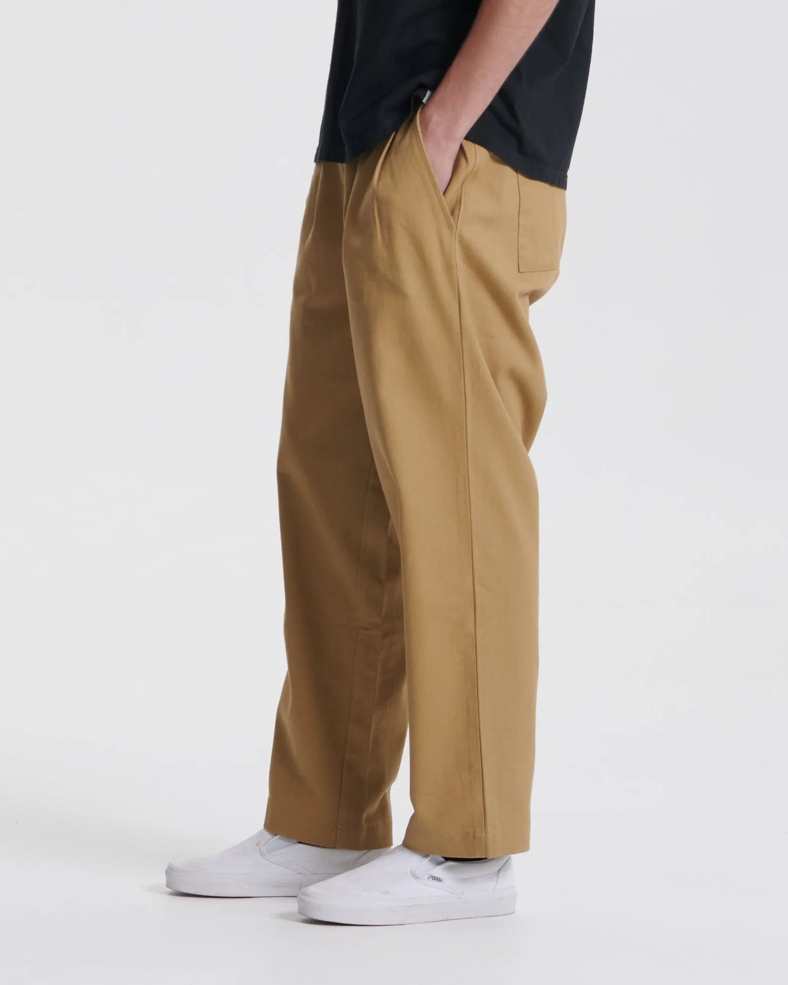 Harro Twill Pant - Khaki