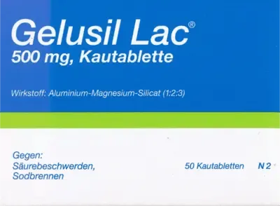 Heartburn, acid regurgitation, duodenal ulcer, GELUSIL LAC chewable tablets