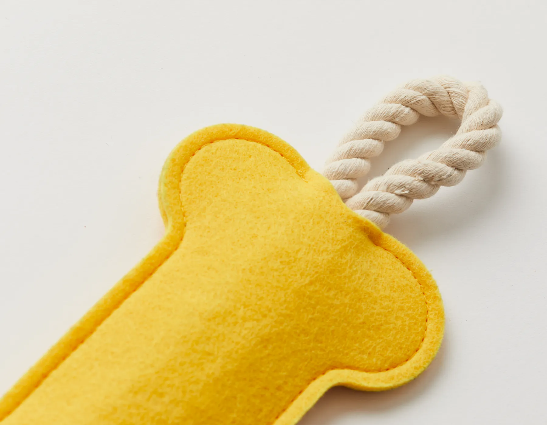 Hitch and Bone Yellow Rope Dog Toy
