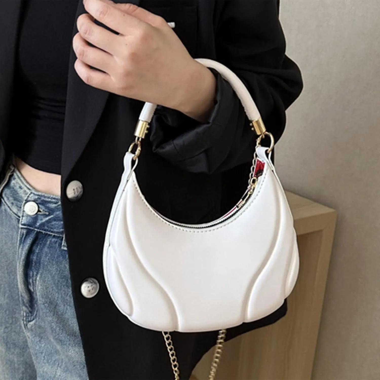 Hobo Bags for Women Vegan Leather Top Handle Shoulder Purses and Handbags Large Hobo Shoulder Bag