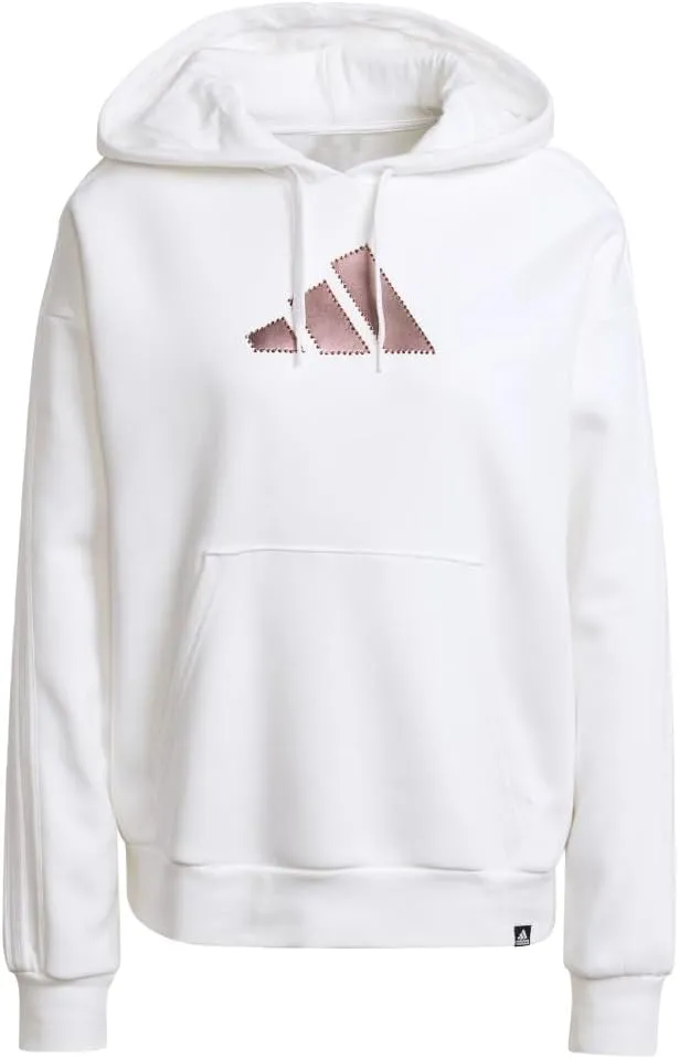 Holiday Graphic 3-Stripes Oversized Hoodie