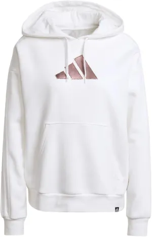 Holiday Graphic 3-Stripes Oversized Hoodie