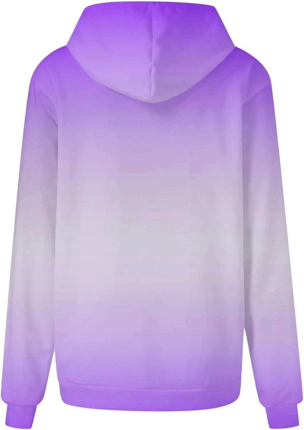 Hoodies for Women 2024 Y2K Gradient Oversized Sweatshirt Trendy Casual Drawstring Hooded Pullover with Pockets