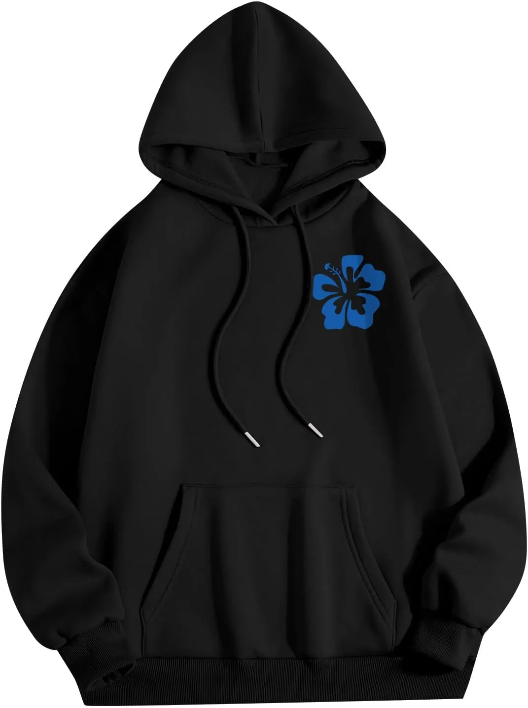 Hoodies for Women Plus Size Casual Long Sleeve Sweatshirts Drawstring Tops Loose Print Pullovers with Pocket