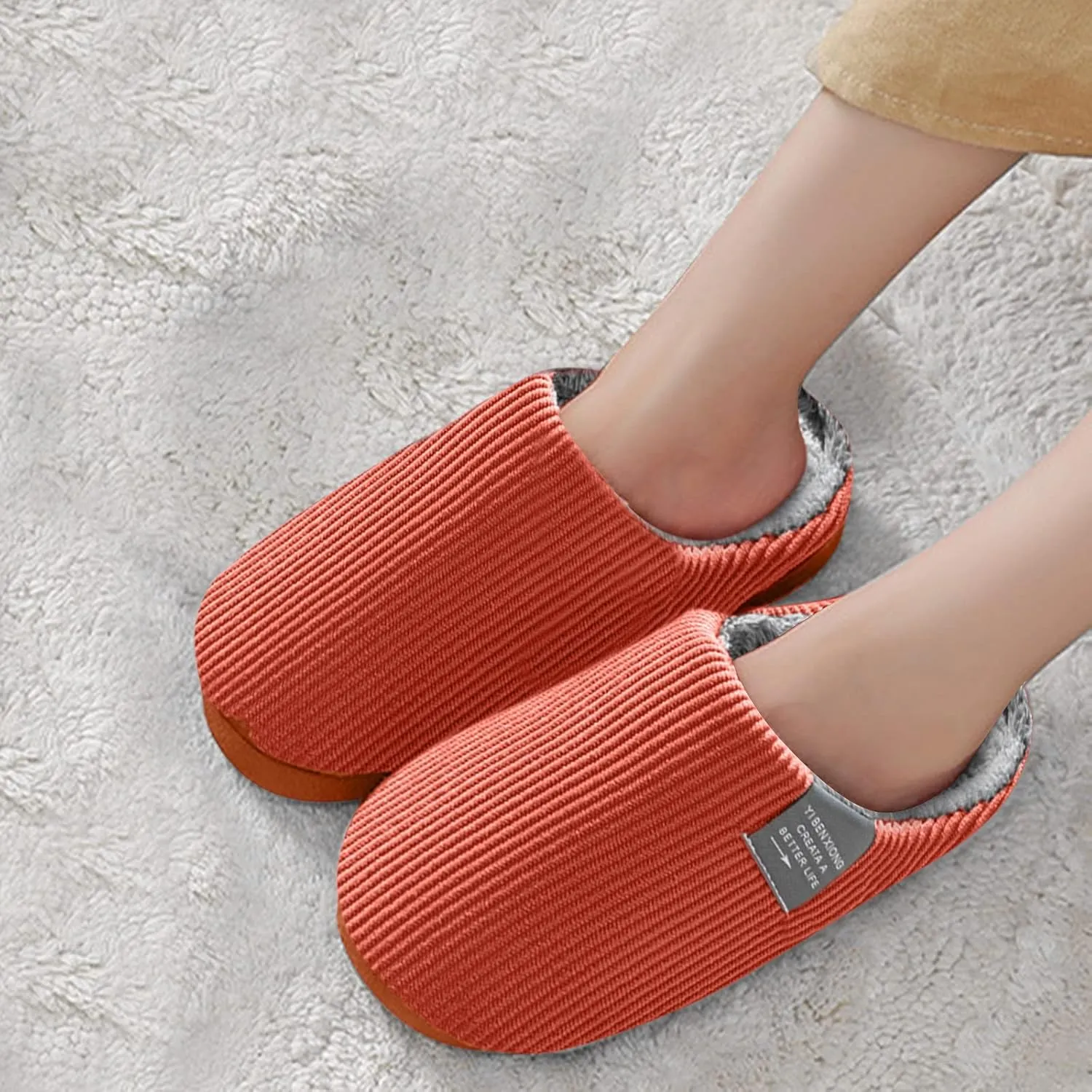 Indoor House Slippers for Men with Soft Sole and Arch Support Mens Slippers with Arch Support Pink House Shoes Warm Slippers for Women Indoor Outdoor Christmas Garden Flag Gifts for Wife 2023