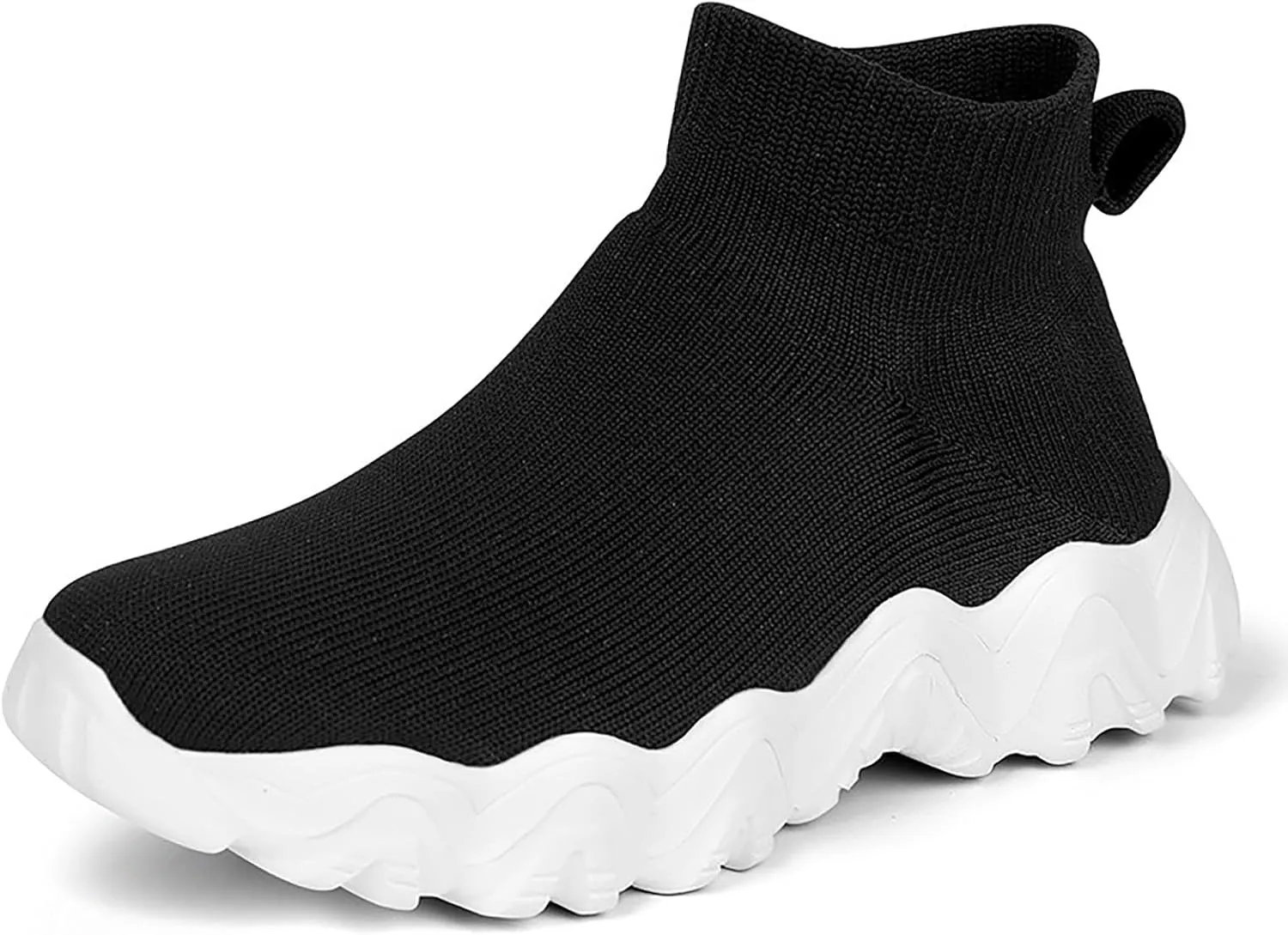 IWIHMIV Toddler Tennis Shoes Boys Girls Sneakers Knitted Sports Shoes Breathable Lightweight Running Shoes Casual Athletic Shoes