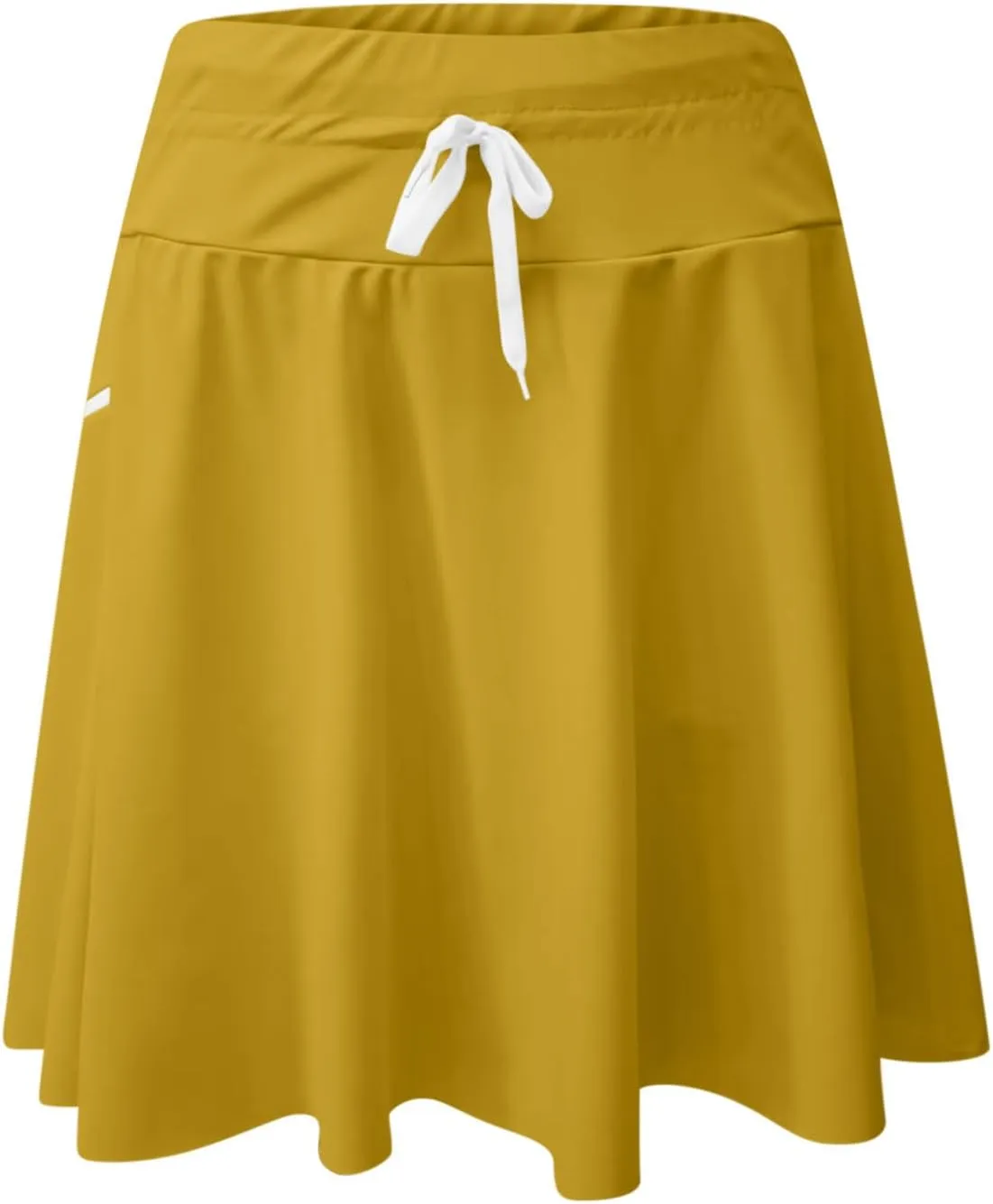 Ladies Skirt Swimwear High Waisted Bathing Suit Skirt Pleated Plain Swim Skorts for Women with Pockets 2025 Trendy