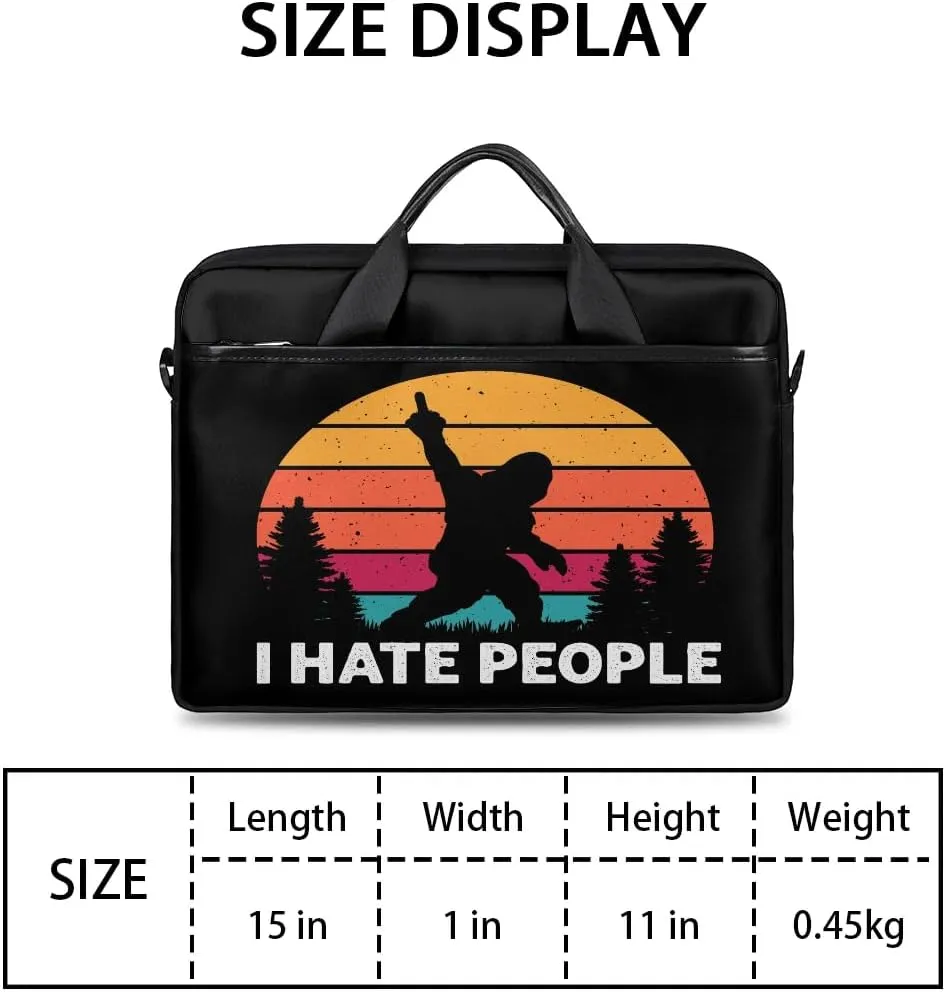 Laptop Bag for Women Men, 15.6 inch Messenger Shoulder Bags, Water Resistant Computer Bag Sleeve