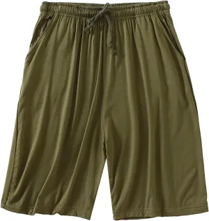 LCMTWX Men's Athletic Shorts Summer Thin Loose Shorts Large Shorts Casual Beach Pantsmen's Solid Color Capris Gym Short