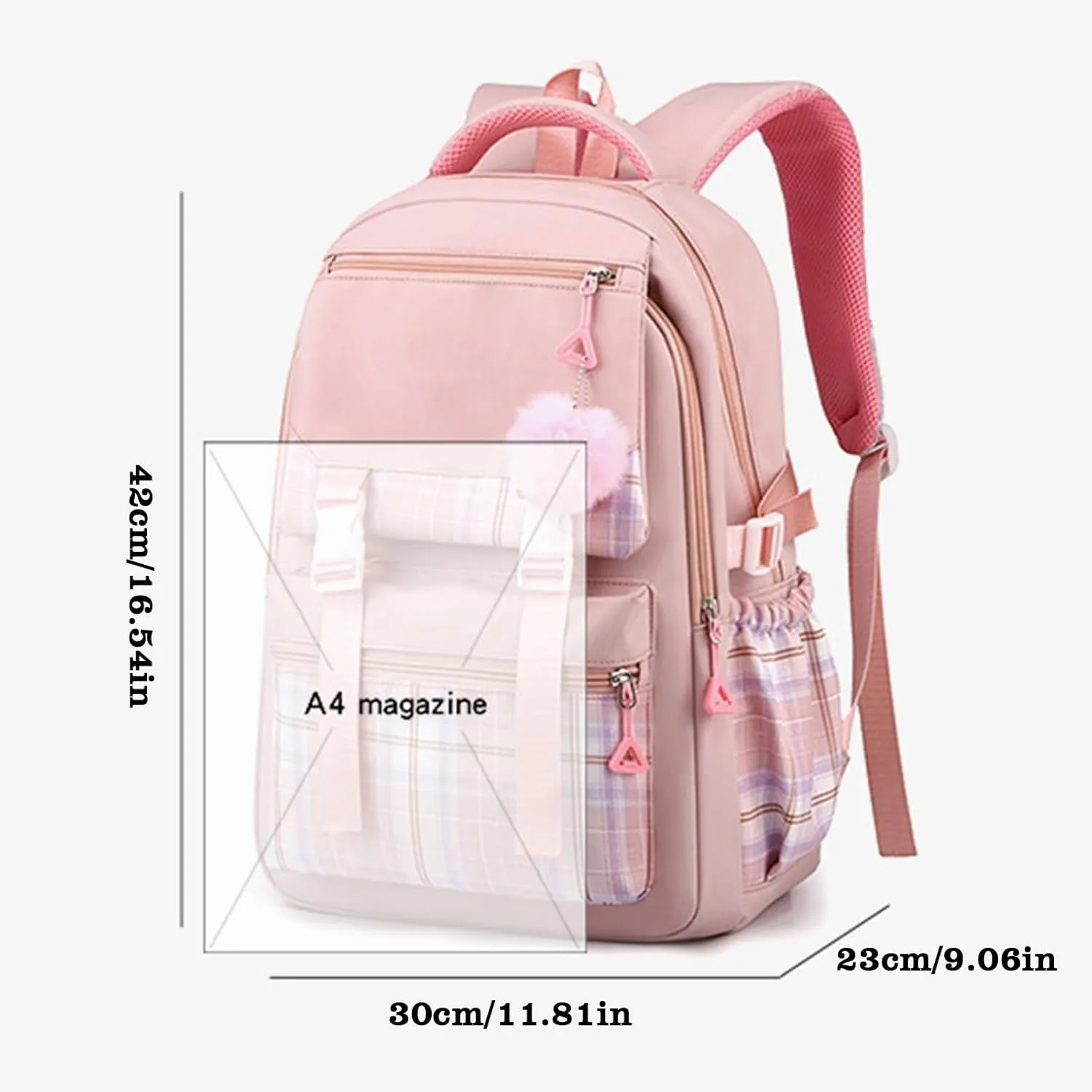 Leather Backpack Purse for Women Retro Large Capacity Solid Soft Fashion Backpacks Zipper Animal Print Rucksack(Blue)