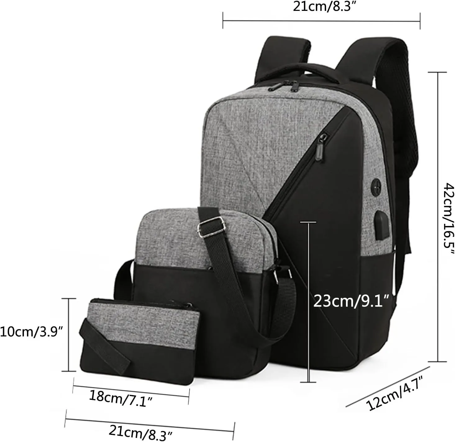 Lightweight Puffer Quilted Travel Backpack Letter Purse Mobile Phone Messenger Bags Womens Purses and Handbags(Grey)