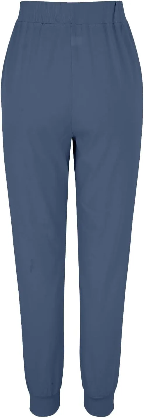 Linen Pants For Women 2025 Petite Summer Drawstring Elastic High Waist Comfy 2025 Lounge Vacation Tapered Trousers