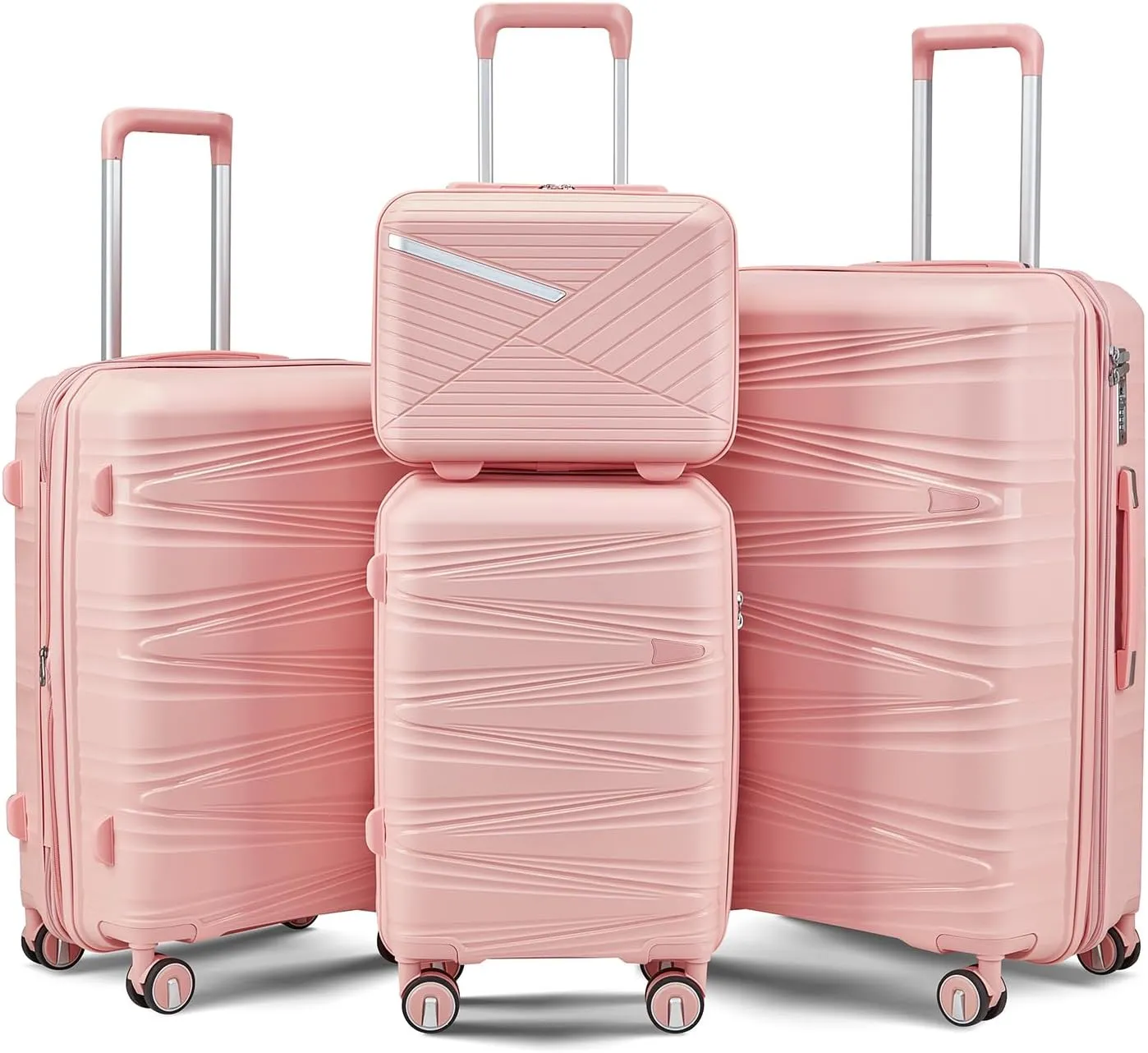 Luggage 4 Piece Sets(14/20/24/28) - Hard Shell Lightweight Suitcases with Spinner Wheels, Travel Set for Men and Women
