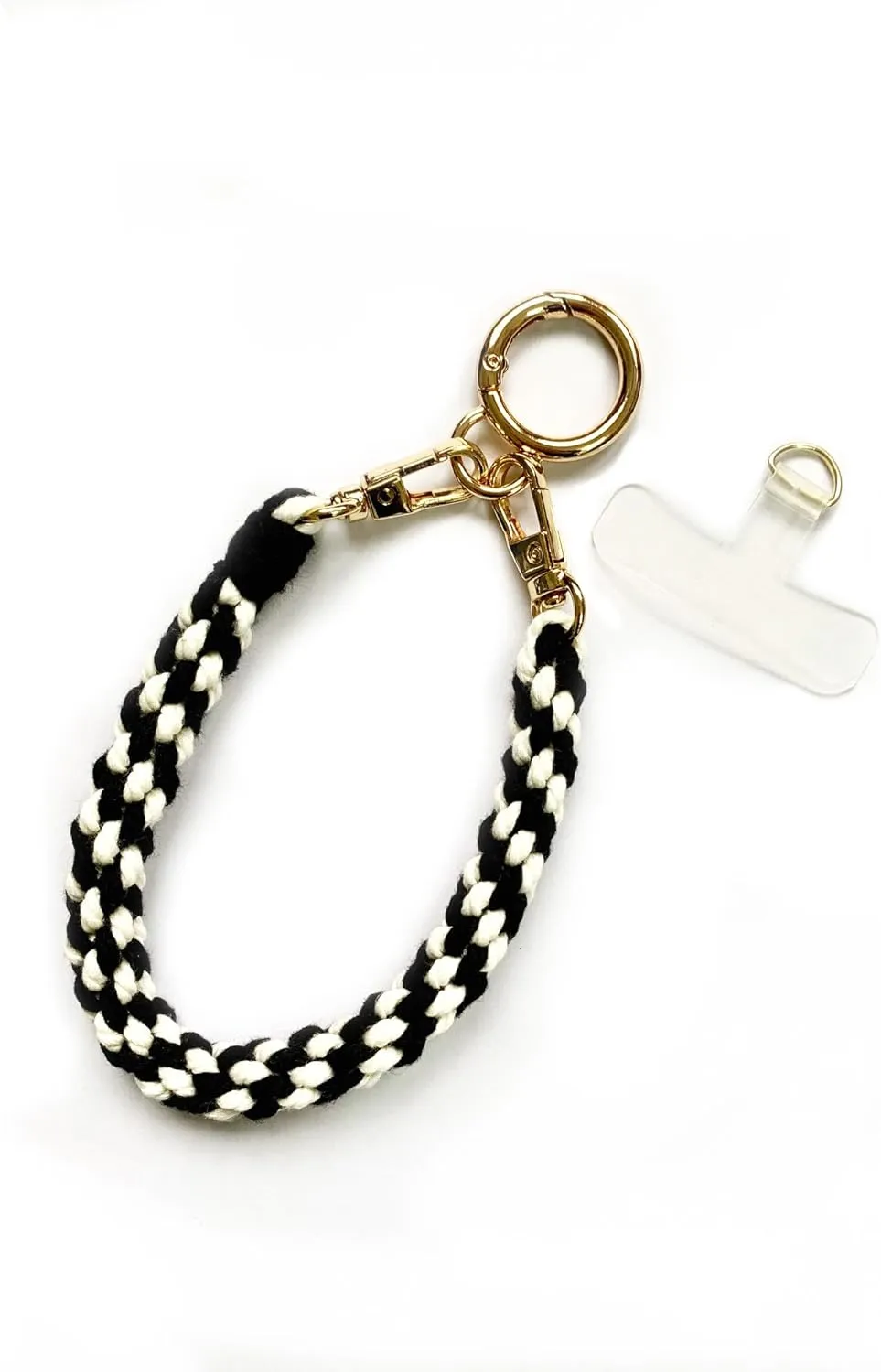 Macrame Handmade Wrist Keychain Bracelet Keychain for Key, Cotton Cord Wristlet Key Chain Wristlet Keychains