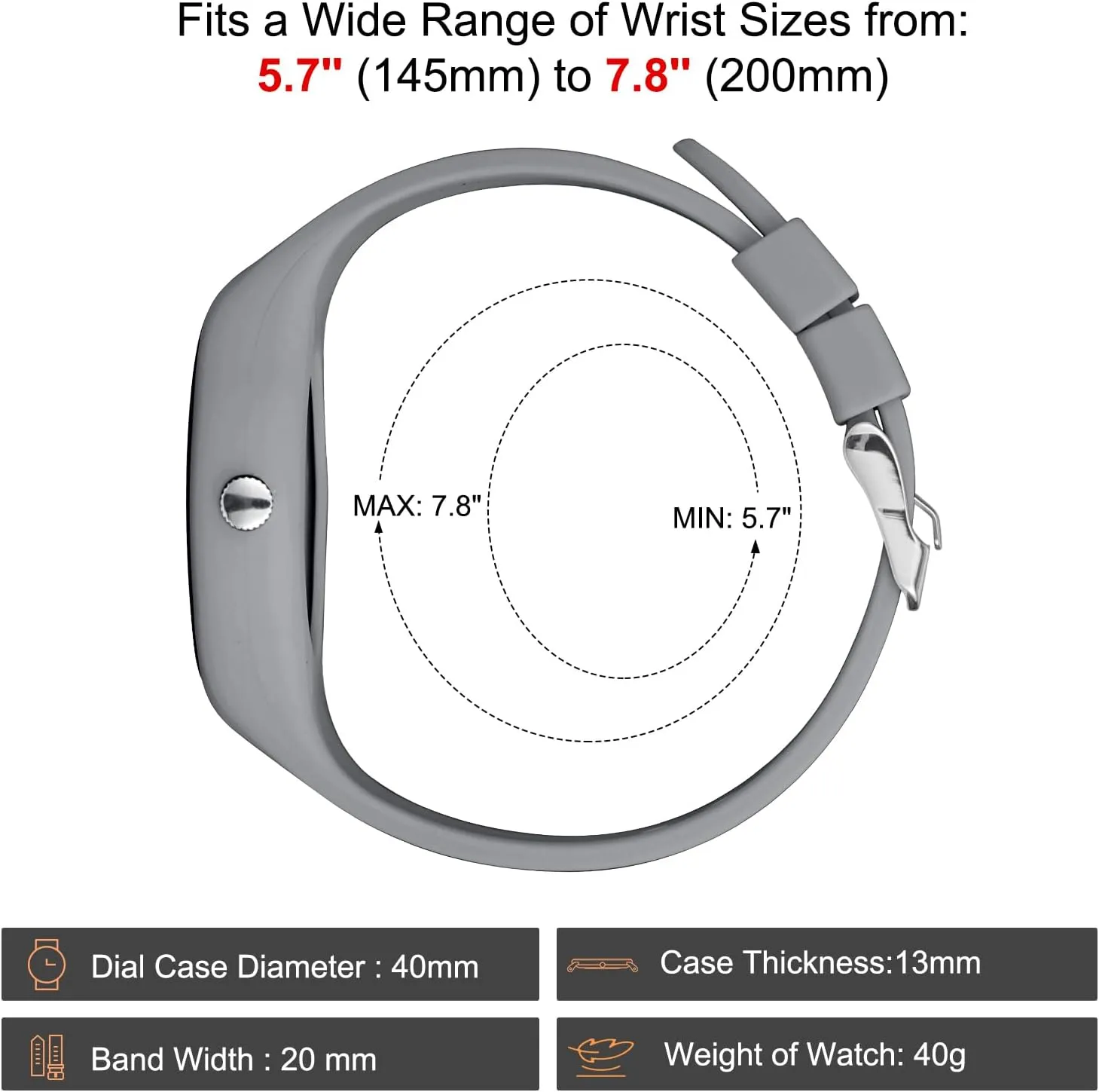 ManChDa Waterproof Watch for Men Detachable Silicone Watches Women Nurse Watch Nursing Watch Medical Watches