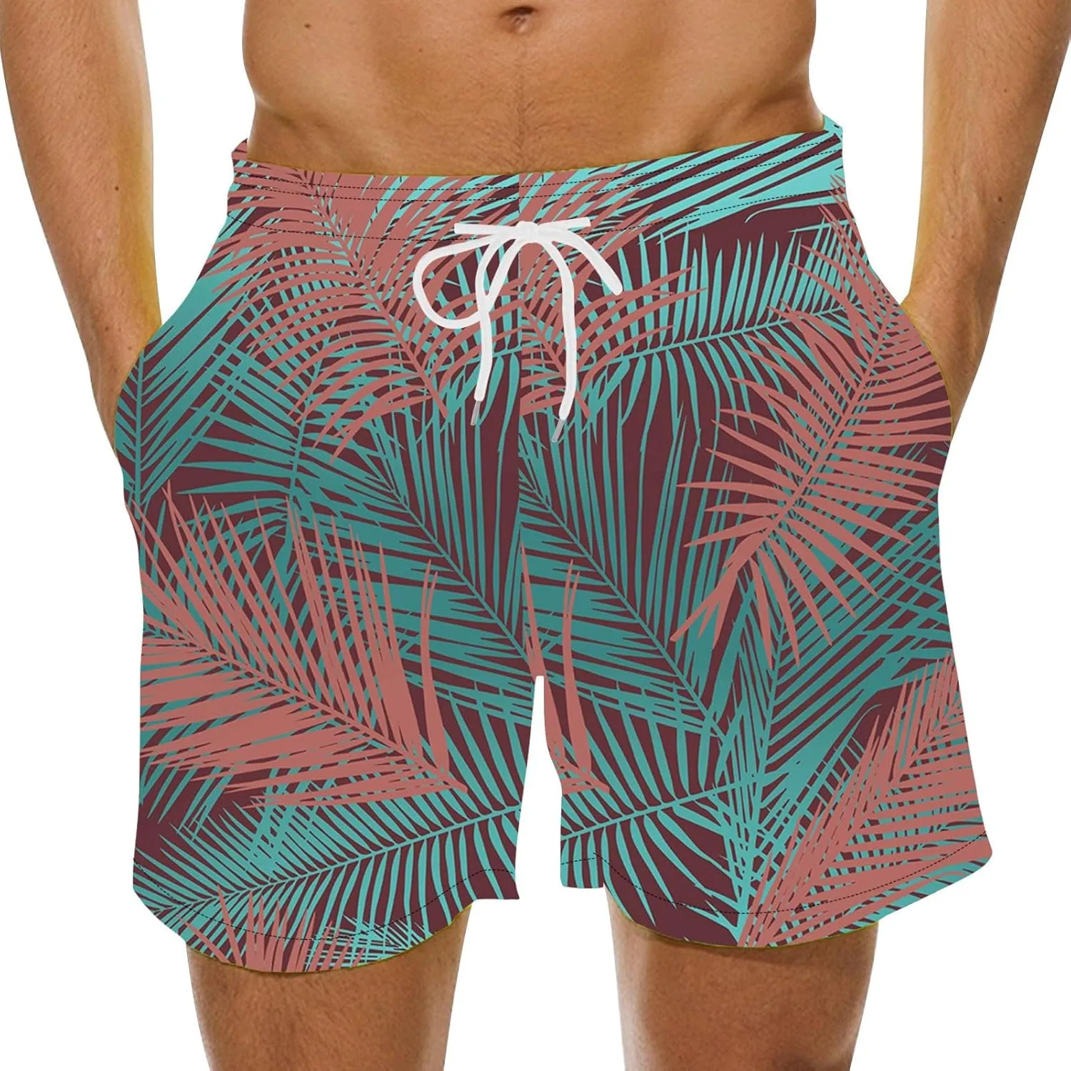Matching Beach Outfits for Couples Plus Summer Beach Size Dinosaur Shorts Men's Pants Holiday Shorts Stretch Short