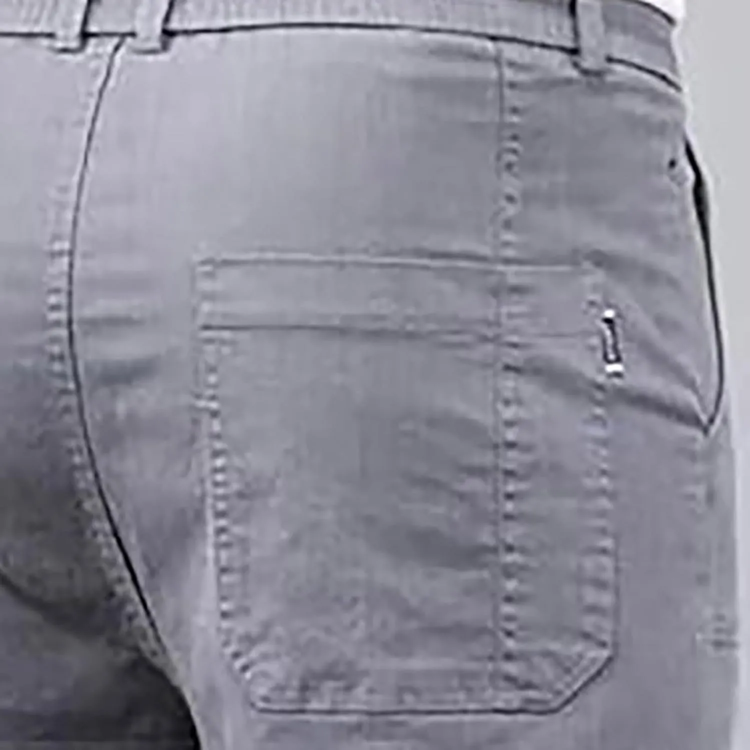 Men Cargo Cropped Pants Cotton Casual Hiking Pant Lightweight Elastic Waist Drawstring Lounge Capri Trouser 6 Pocket