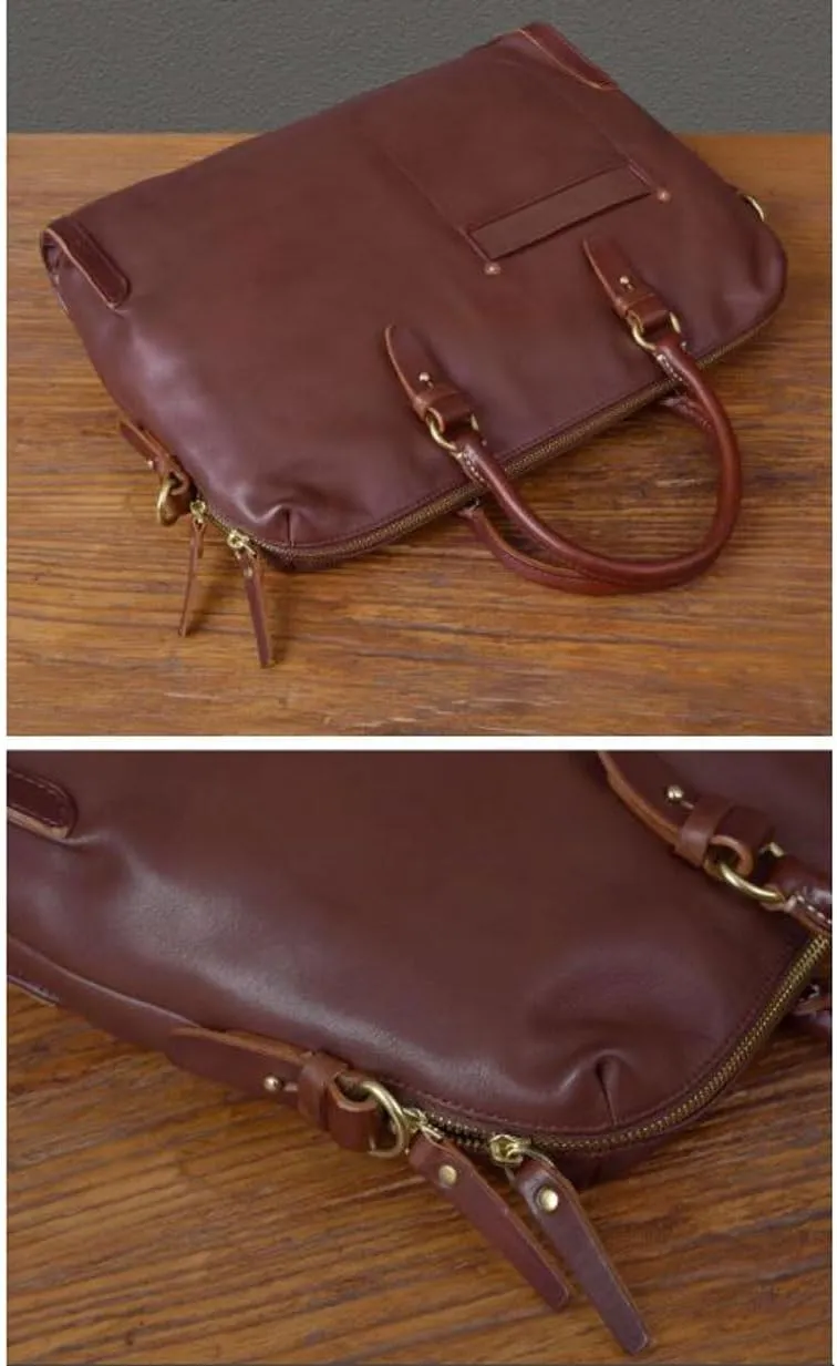 Mens Briefcases Carrying Cases Laptop Bags Genuine Leather Handbags Messenger Shoulder Bags