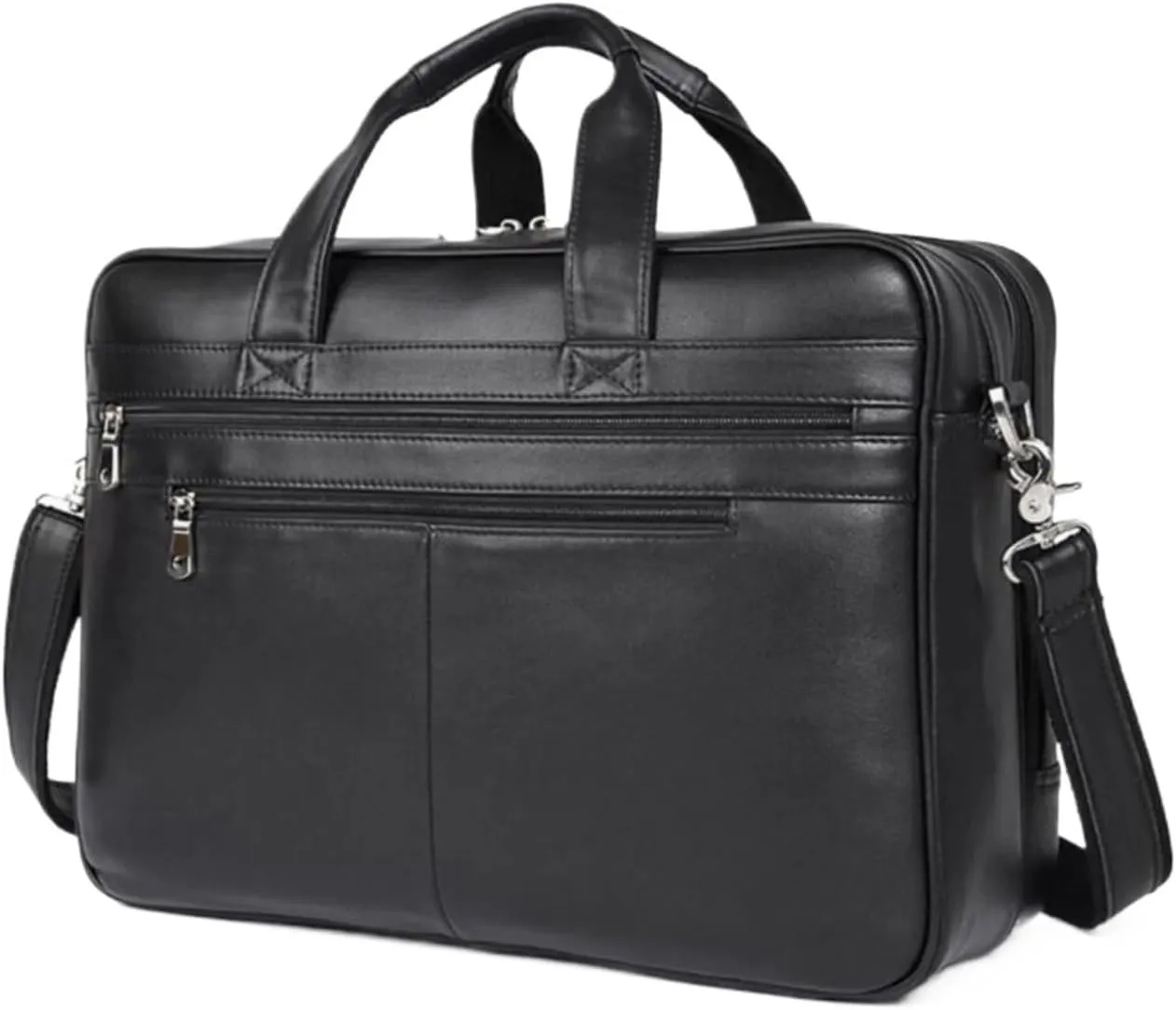 Mens Briefcases Handbags Genuine Leather Messenger Shoulder Bags Computer Carrying Cases Laptop Bags