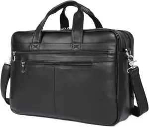 Mens Briefcases Handbags Genuine Leather Messenger Shoulder Bags Computer Carrying Cases Laptop Bags