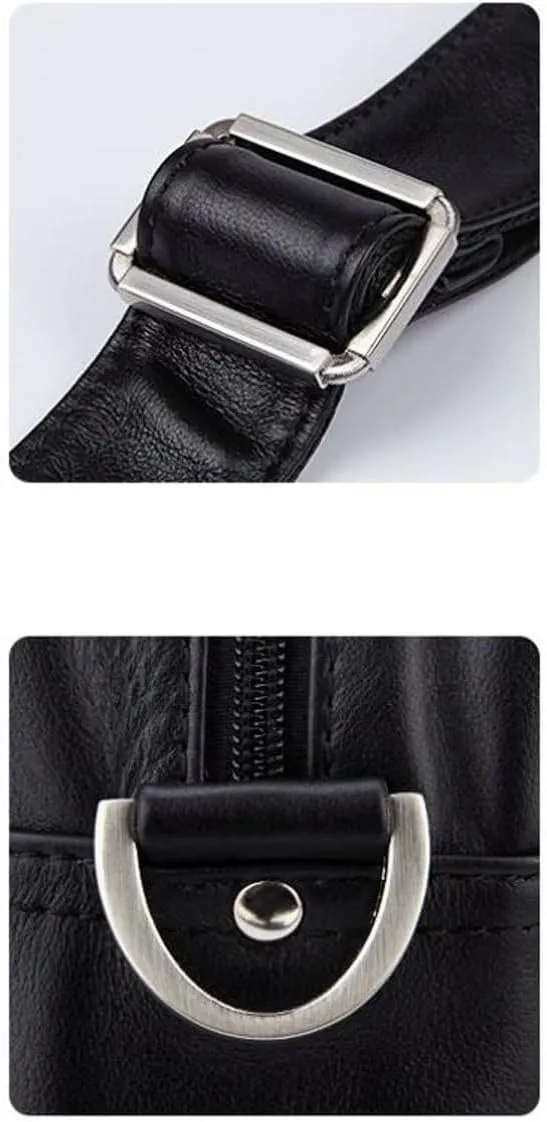 Mens Briefcases Handbags Genuine Leather Messenger Shoulder Bags Computer Carrying Cases Laptop Bags