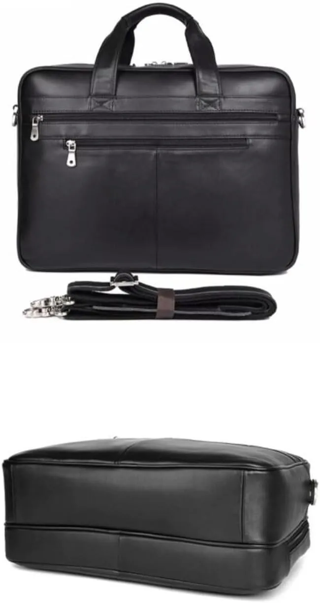 Mens Briefcases Handbags Genuine Leather Messenger Shoulder Bags Computer Carrying Cases Laptop Bags