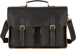 Mens Briefcases Handbags Messenger Shoulder Bags Genuine Leather Carrying Cases Laptop Bags