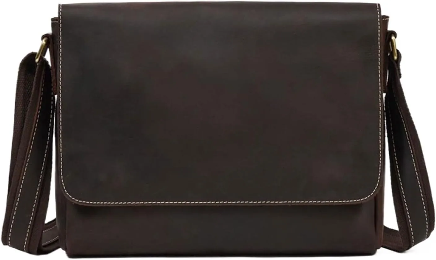 Mens Briefcases Waist Packs Messenger Shoulder Bags Genuine Leather Casual Daypacks Crossbody Bags 13Inch
