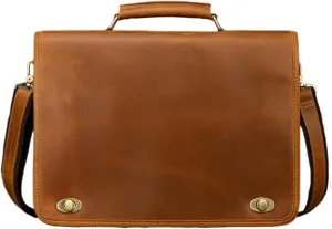 Mens Business Handbags Briefcases Messenger Shoulder Bags Carrying Cases Genuine Leather Laptop Bags