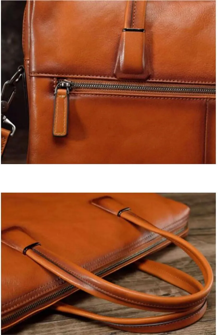 Mens Carrying Cases Briefcases Handbags Messenger Shoulder Bags Genuine Leather Luggage Laptop Bags