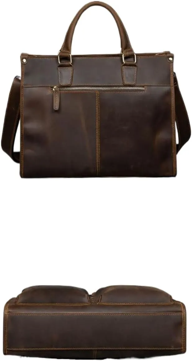 Mens Carrying Cases Genuine Leather Messenger Shoulder Bags Laptop Bags Business Briefcases Handbags