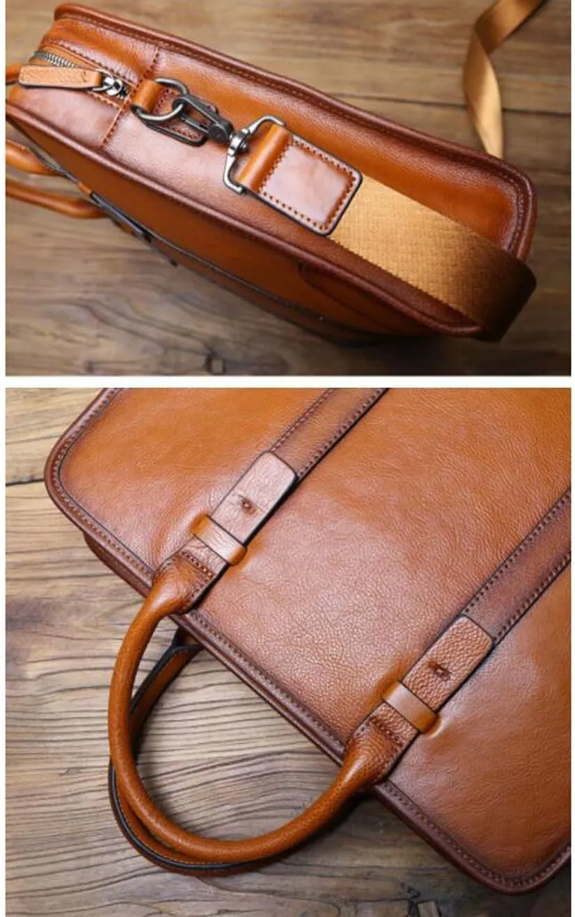 Mens Handbags Briefcases Genuine Leather Carrying Cases Messenger Shoulder Bags Laptop Bags